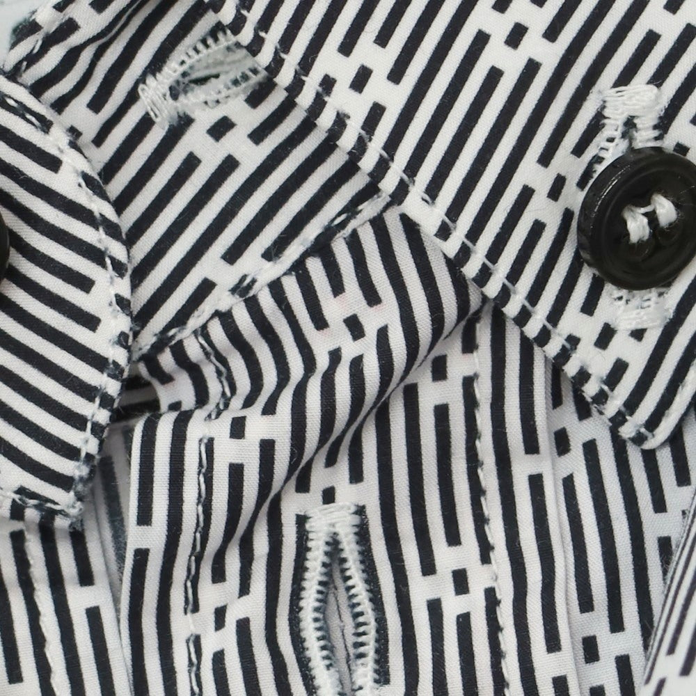 【中古】ドルチェアンドガッバーナ DOLCE&GABBANA GOLD コットン ボタンダウン カジュアルシャツ ブラックxホワイト【 38 】【 状態ランクB 】【 メンズ 】