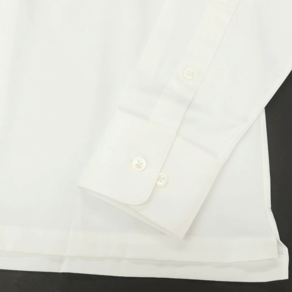【中古】ランバンコレクション LANVIN COLLECTION コットン スタンドカラー カジュアルシャツ ホワイト【 表記なし(S位) 】【 状態ランクA 】【 メンズ 】