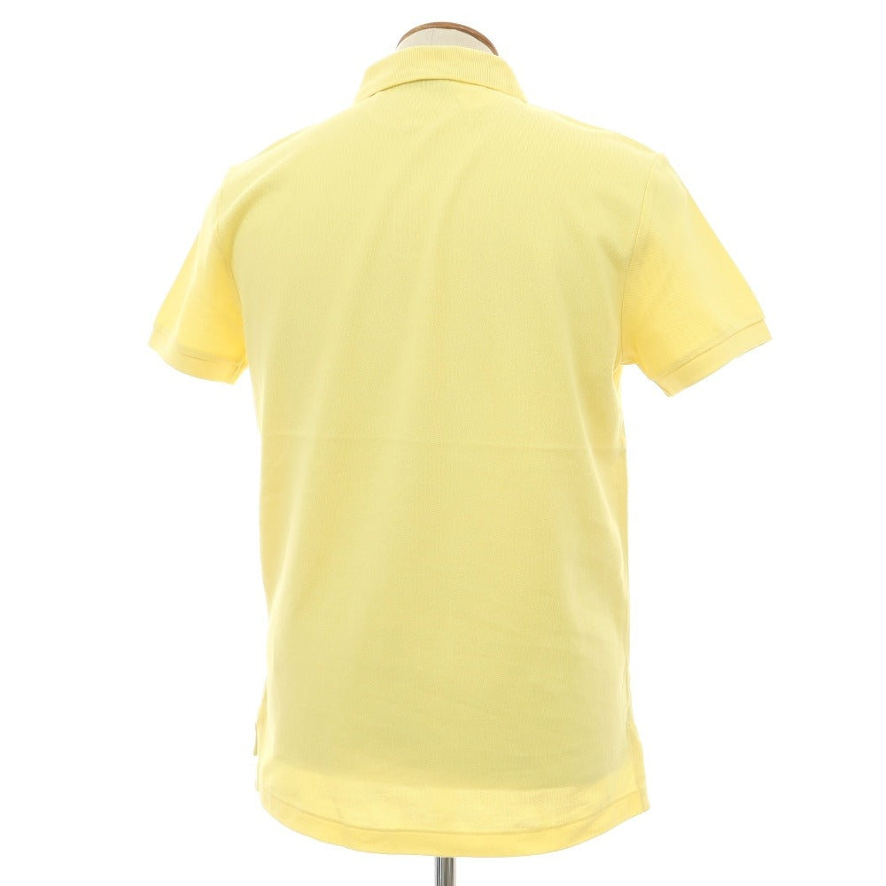 【中古】ポロ ラルフローレン Polo Ralph Lauren 鹿の子 コットン 半袖ポロシャツ イエロー【サイズM】【 状態ランクA 】【 メンズ 】