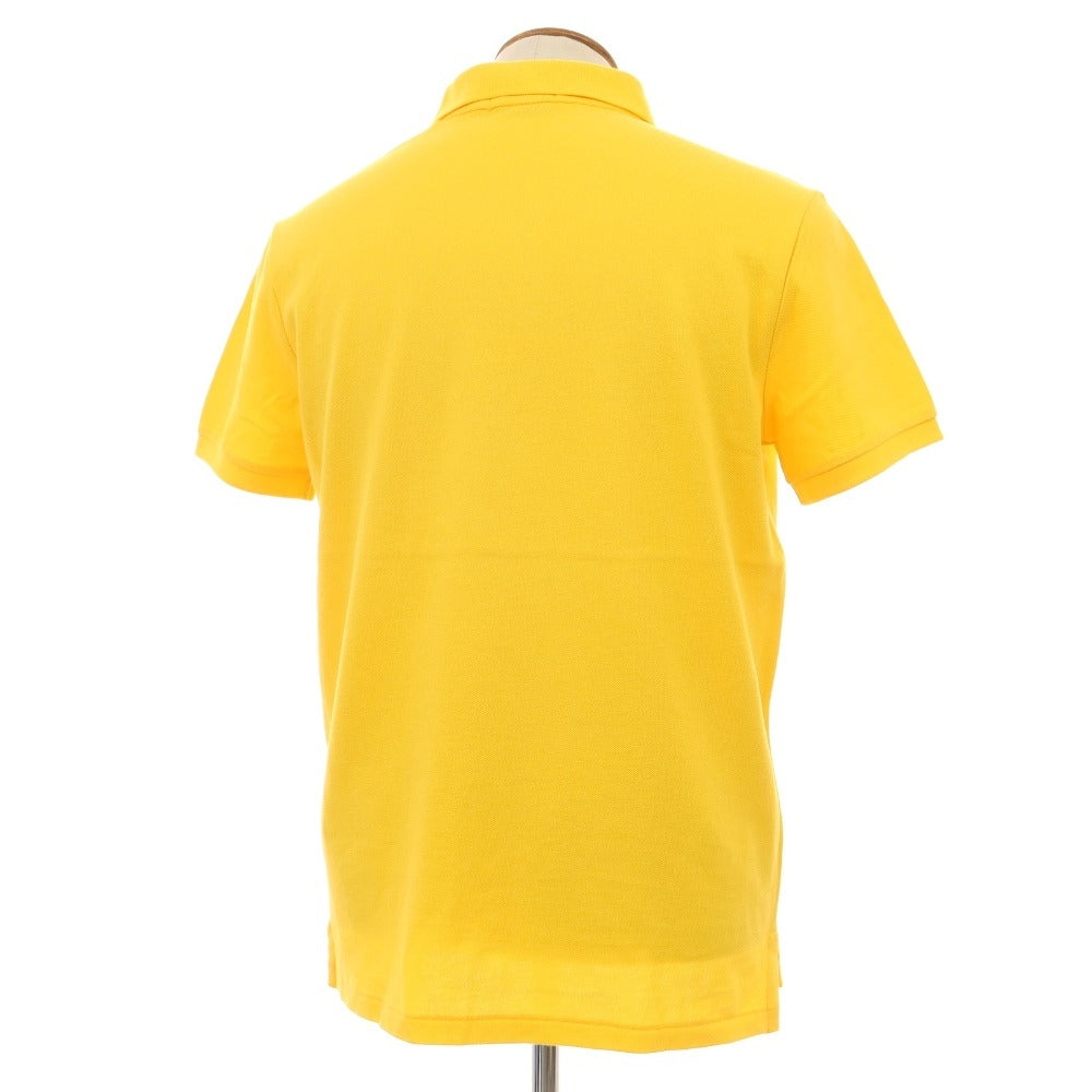 【中古】ポロ ラルフローレン Polo Ralph Lauren 鹿の子 コットン 半袖ポロシャツ イエロー【サイズM】【 状態ランクA 】【 メンズ 】