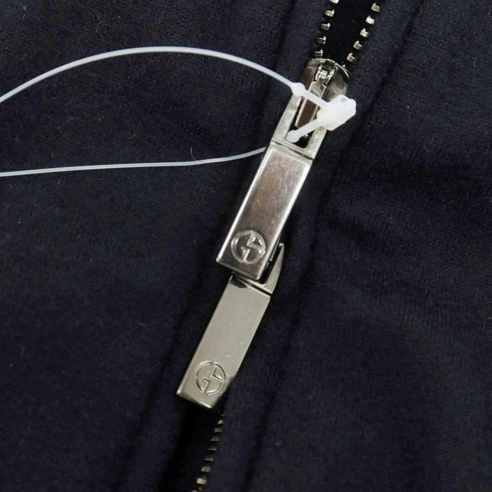 【中古】ジョルジオアルマーニ GIORGIO ARMANI カシミヤ ニット セットアップ ダークネイビー【 46 】【 状態ランクB 】【 メンズ 】