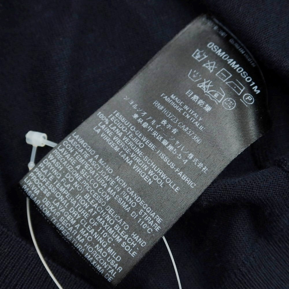 【中古】ジョルジオアルマーニ GIORGIO ARMANI ハイゲージウール タートルネックニット ネイビー【 表記なし(M位) 】【 状態ランクB 】【 メンズ 】