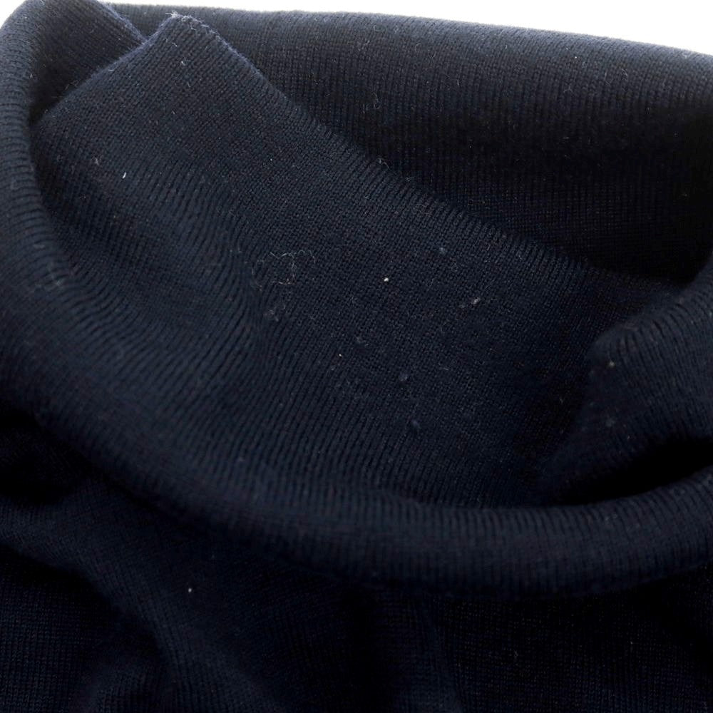 【中古】ジョルジオアルマーニ GIORGIO ARMANI ハイゲージウール タートルネックニット ネイビー【 表記なし(M位) 】【 状態ランクB 】【 メンズ 】