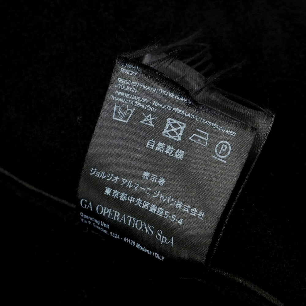【中古】ジョルジオアルマーニ GIORGIO ARMANI レーヨンナイロン ジップアップカーディガン ブラック【 48 】【 状態ランクB 】【 メンズ 】