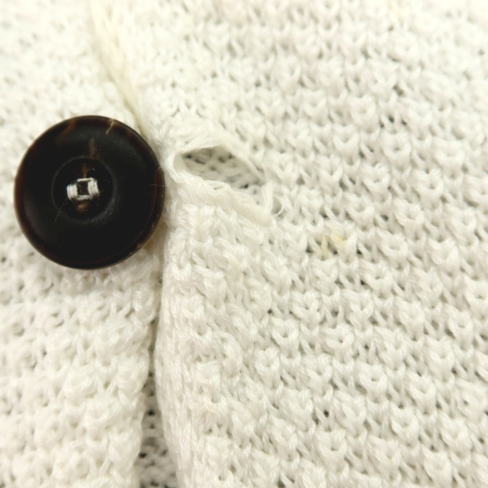 【中古】ジョルジオアルマーニ GIORGIO ARMANI コットン カーディガン ホワイト【サイズ46】【 状態ランクD 】【 メンズ 】