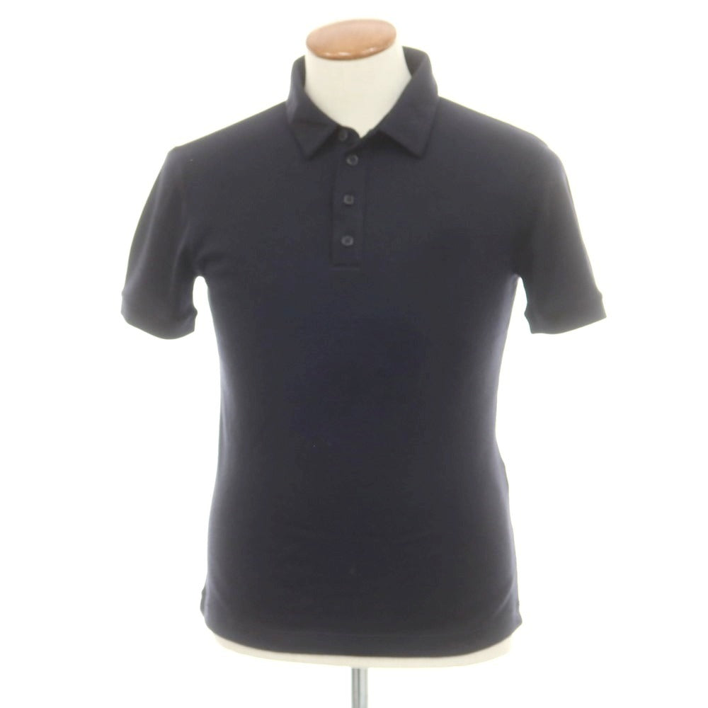 【中古】ジョルジオアルマーニ GIORGIO ARMANI ポロニット ネイビー【 46 】【 状態ランクB 】【 メンズ 】