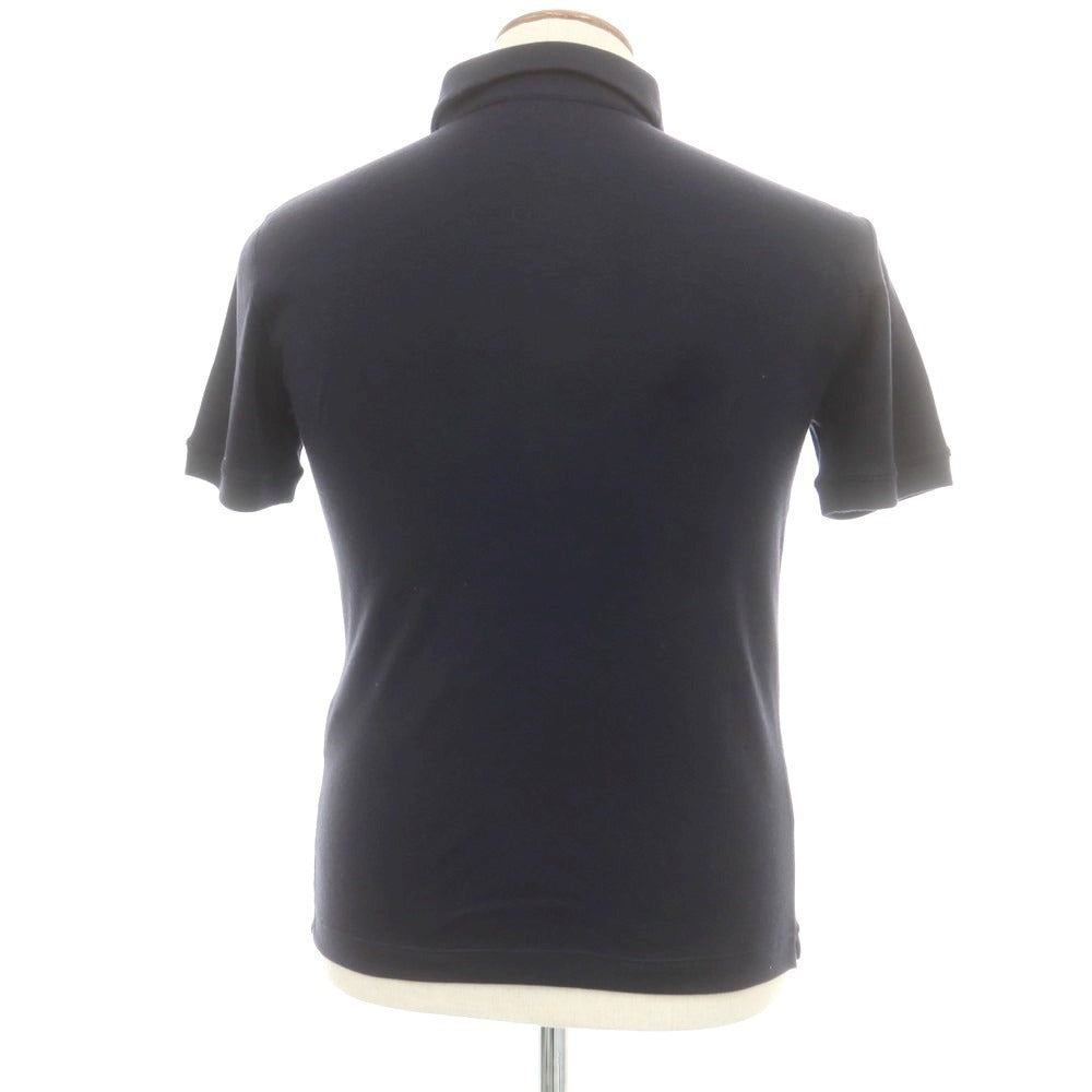 【中古】ジョルジオアルマーニ GIORGIO ARMANI ポロニット ネイビー【 46 】【 状態ランクB 】【 メンズ 】