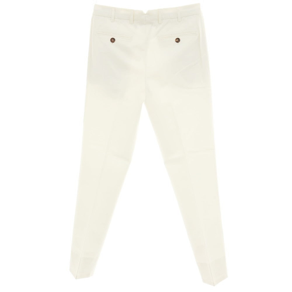 【中古】ブルネロクチネリ Brunello Cucinelli ツイルコットン カジュアルスラックスパンツ ホワイト【サイズ48】【 状態ランクB 】【 メンズ 】