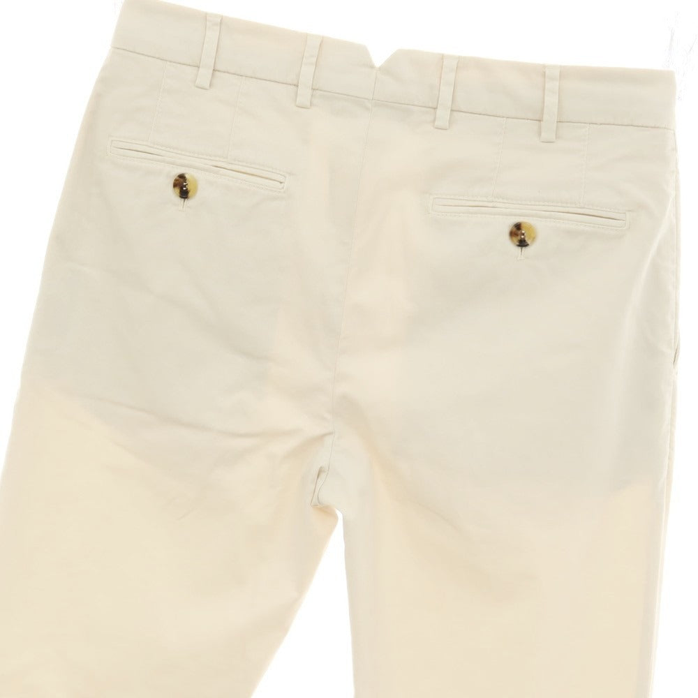 【中古】ブルネロクチネリ Brunello Cucinelli ストレッチ ツイルコットン カジュアルスラックスパンツ ライトベージュ【サイズ46】【 状態ランクB 】【 メンズ 】