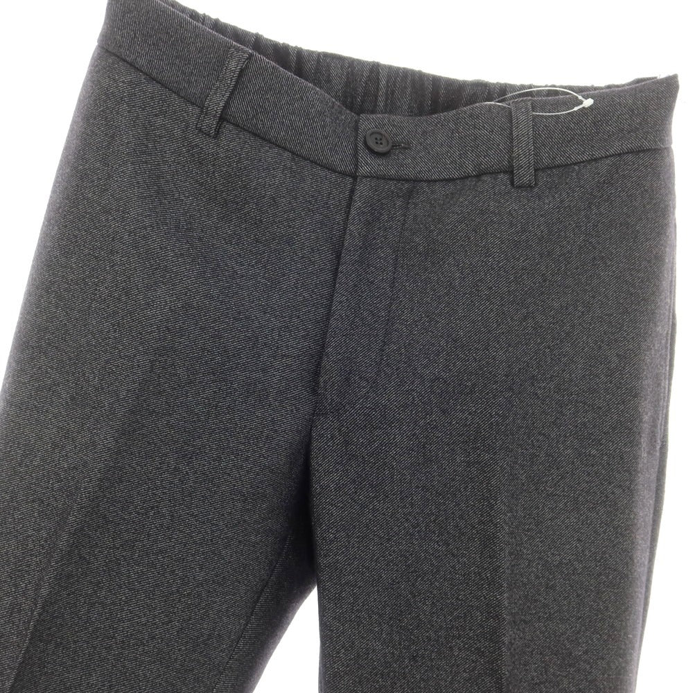 【中古】ジョルジオアルマーニ GIORGIO ARMANI ストレッチ ウールポリエステルナイロン イージースラックスパンツ グレーxブラック【 48 】【 状態ランクB 】【 メンズ 】