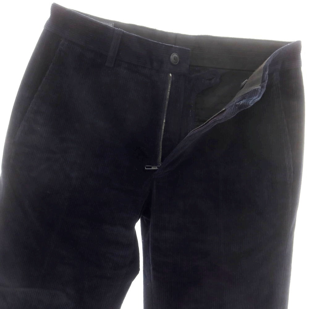 【中古】ジョルジオアルマーニ GIORGIO ARMANI ストレッチ コットンカシミヤ コーデュロイパンツ ネイビー【 46 】【 状態ランクB 】【 メンズ 】