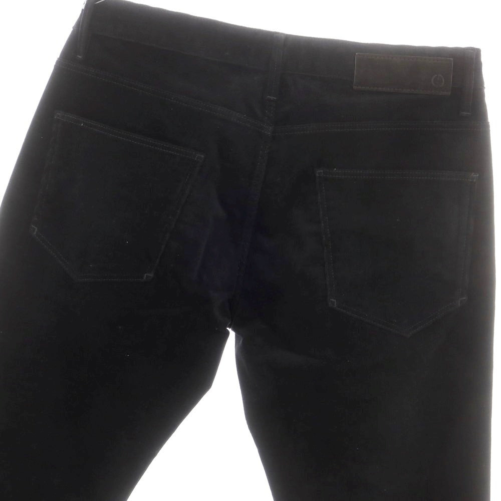 【中古】ジョルジオアルマーニ GIORGIO ARMANI ストレッチ コットンカシミヤ 細畝 コーデュロイパンツ ブラック【 31 】【 状態ランクB 】【 メンズ 】