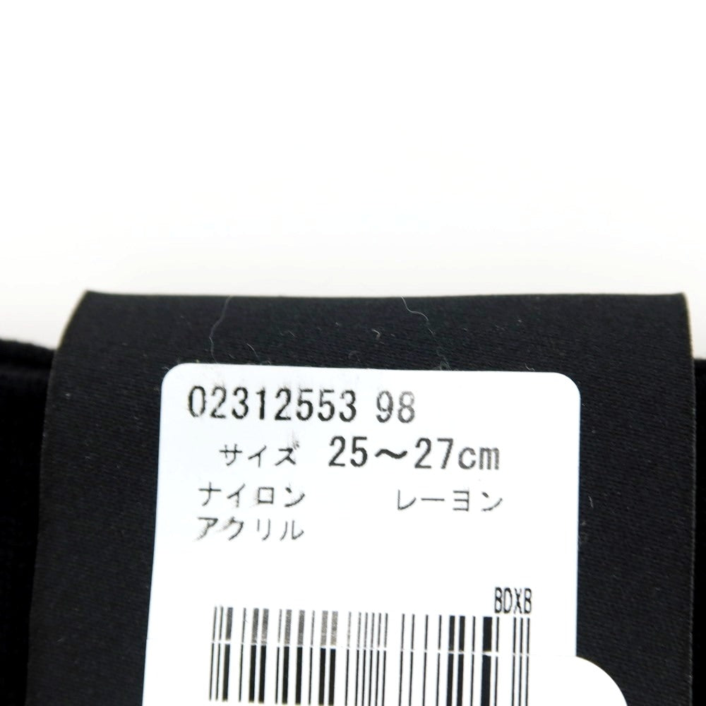 【中古】【未使用】エンポリオ アルマーニ EMPORIO ARMANI ナイロンレーヨンアクリル ソックス 靴下 ブラックxホワイト【サイズ25-27cm】【 状態ランクS 】【 メンズ 】