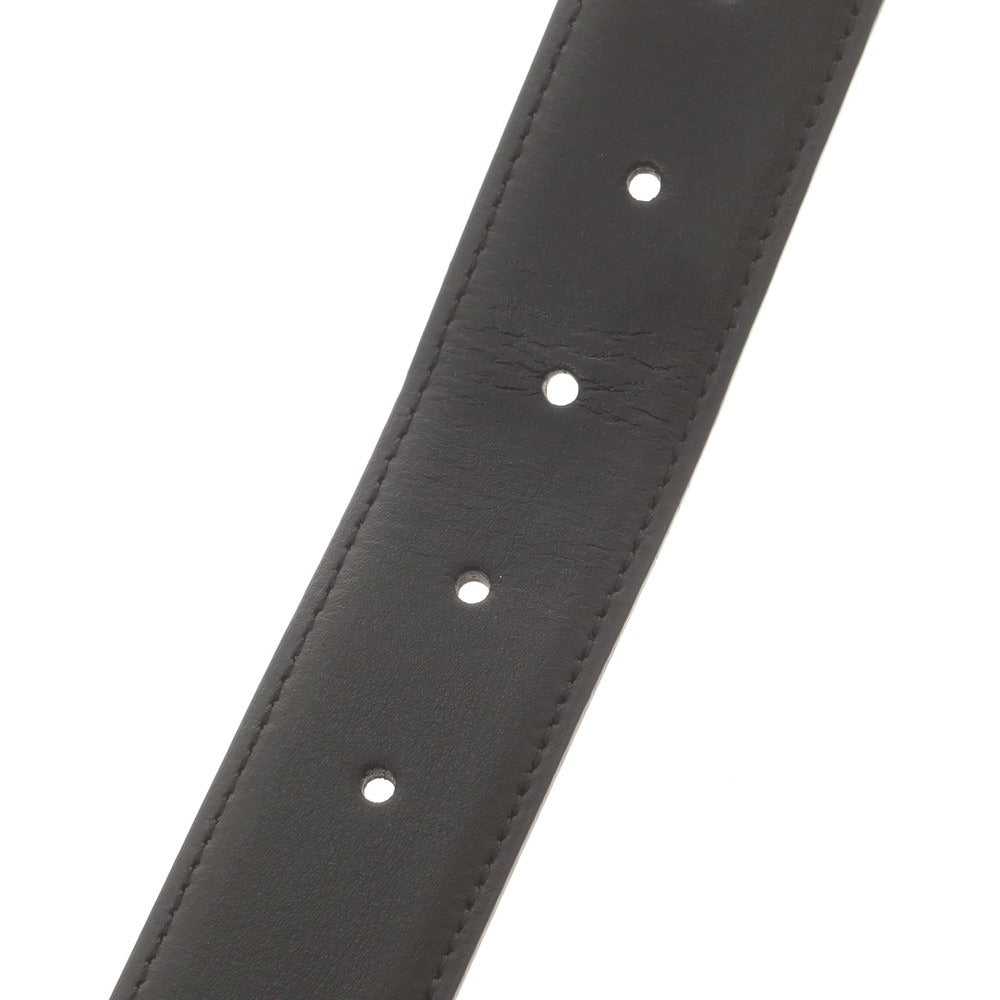 【中古】エルメネジルドゼニア Ermenegildo Zegna リバーシブル レザー ベルト ブラックxブラウン【 表記なし 】【 状態ランクB 】【 メンズ 】