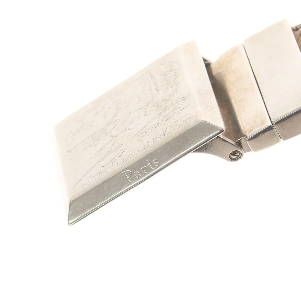 【中古】ベルルッティ Berluti リバーシブル カリグラフィ レザー ベルト ブラウン【 95 】【 状態ランクB 】【 メンズ 】