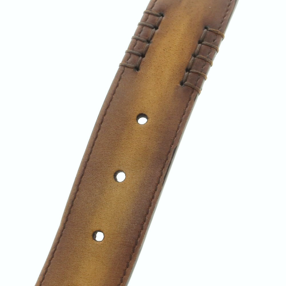 【中古】ベルルッティ Berluti レザー ベルト ブラウン【サイズ90】【 状態ランクB 】【 メンズ 】