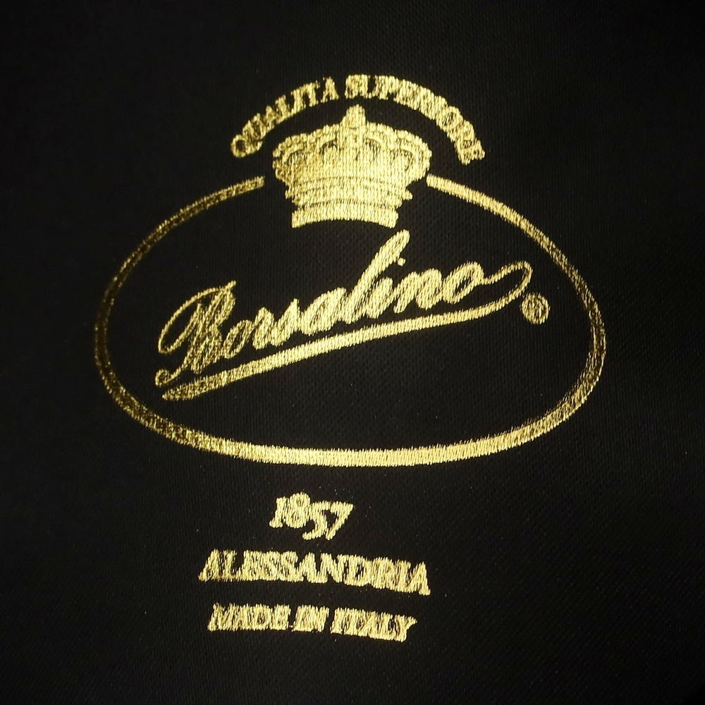 【中古】ボルサリーノ Borsalino ラビット 中折れ ハット ブラックxミントブルー【 58 】【 状態ランクB 】【 メンズ 】