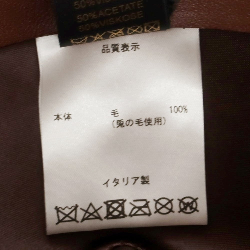 【中古】ボルサリーノ Borsalino ラビット 中折れ ハット ブラウン【 57 】【 状態ランクB 】【 メンズ 】