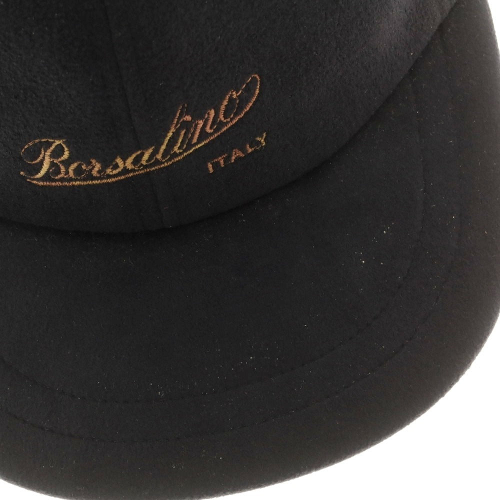 【中古】ボルサリーノ Borsalino ポリエステル BBキャップ ブラック【 L 58cm 】【 状態ランクB 】【 メンズ 】
