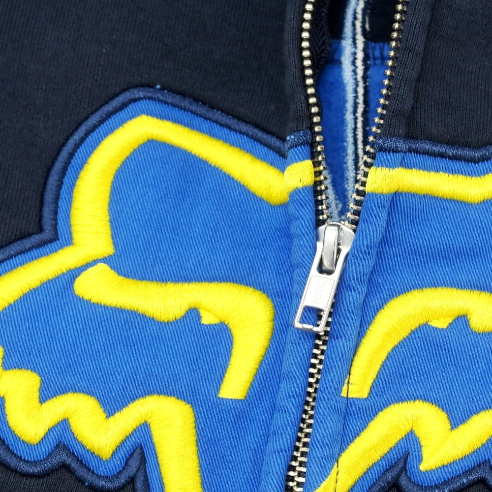 【中古】シュプリーム Supreme × Fox Racing 2025年秋冬 Zip Up Hooded スウェット パーカー ネイビー【 M 】【 状態ランクA 】【 メンズ 】