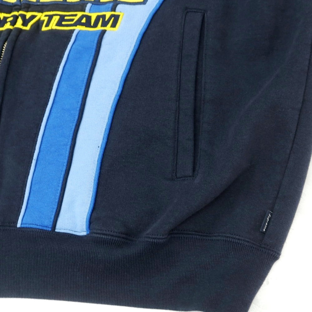 【中古】シュプリーム Supreme × Fox Racing 2025年秋冬 Zip Up Hooded スウェット パーカー ネイビー【 M 】【 状態ランクA 】【 メンズ 】