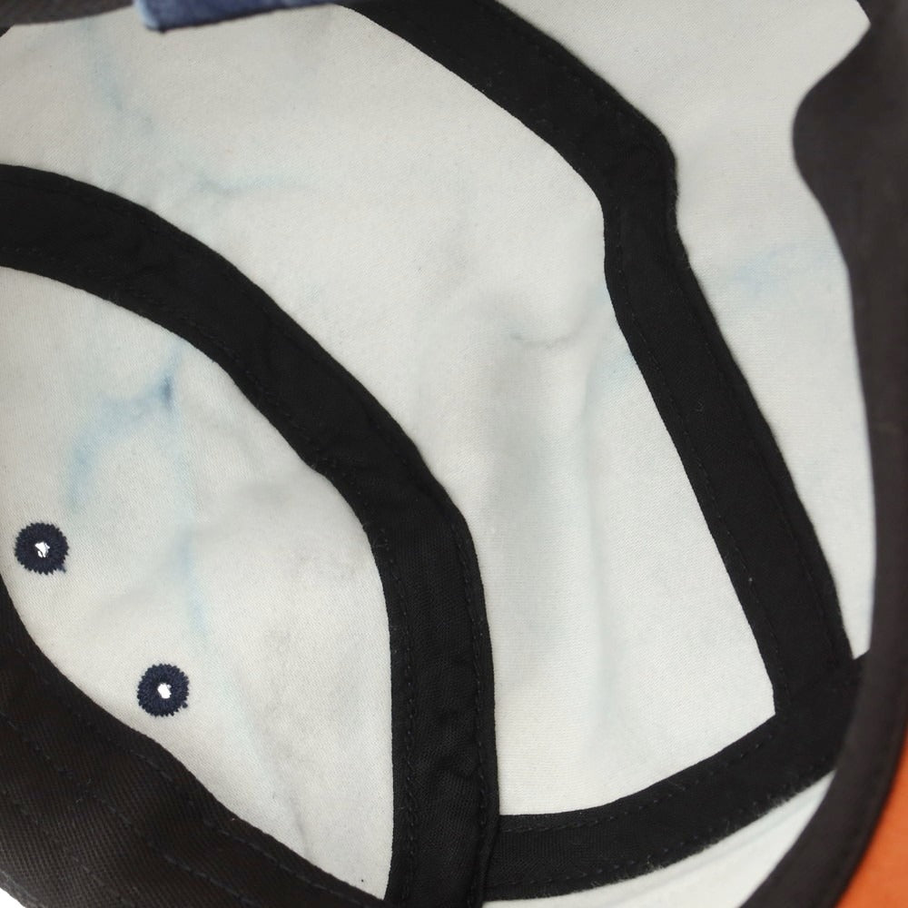 【中古】シュプリーム Supreme 2025年秋冬 2-Tone Moleskin Camp Cap キャンプキャップ ネイビーxブラウン【 ONE SIZE(58cm) 】【 状態ランクB 】【 メンズ 】