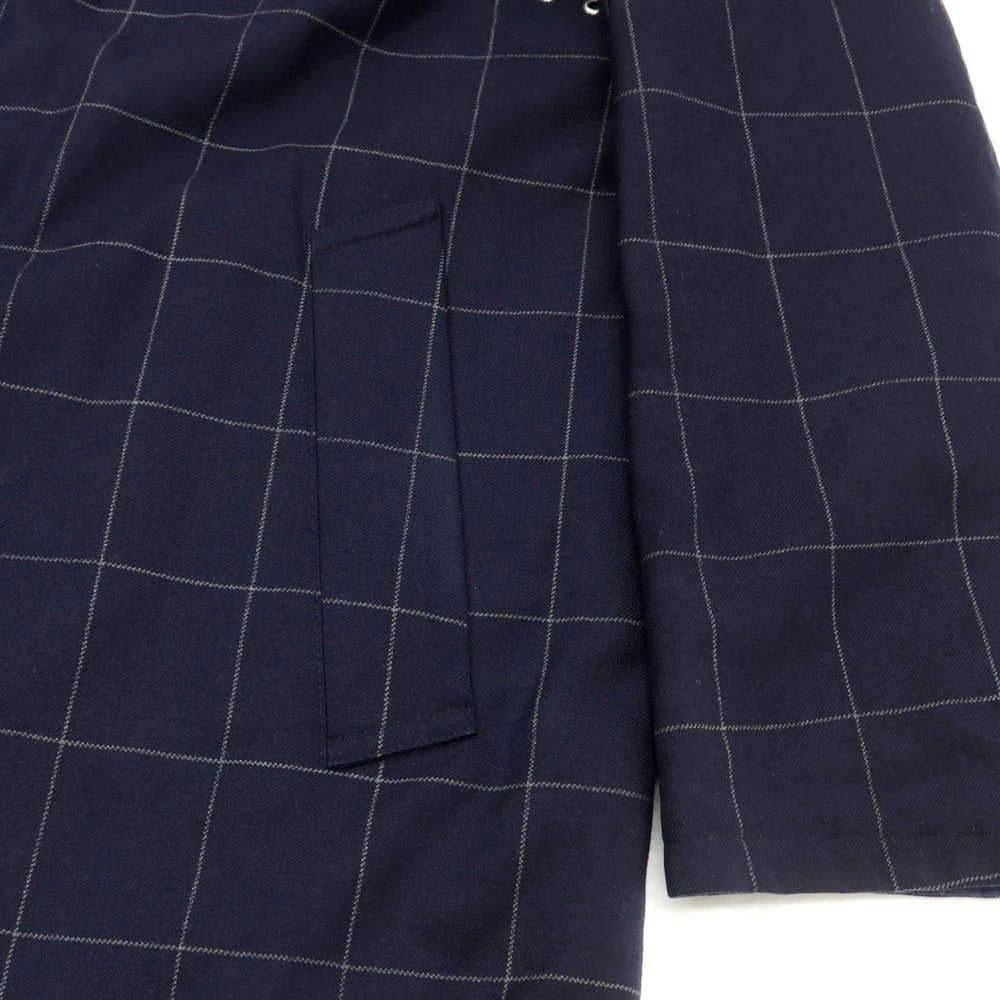 【中古】マッキントッシュフィロソフィー MACKINTOSH PHILOSOPHY ウール 中綿 リバーシブル ステンカラーコート ネイビー【 40 】【 状態ランクC 】【 メンズ 】