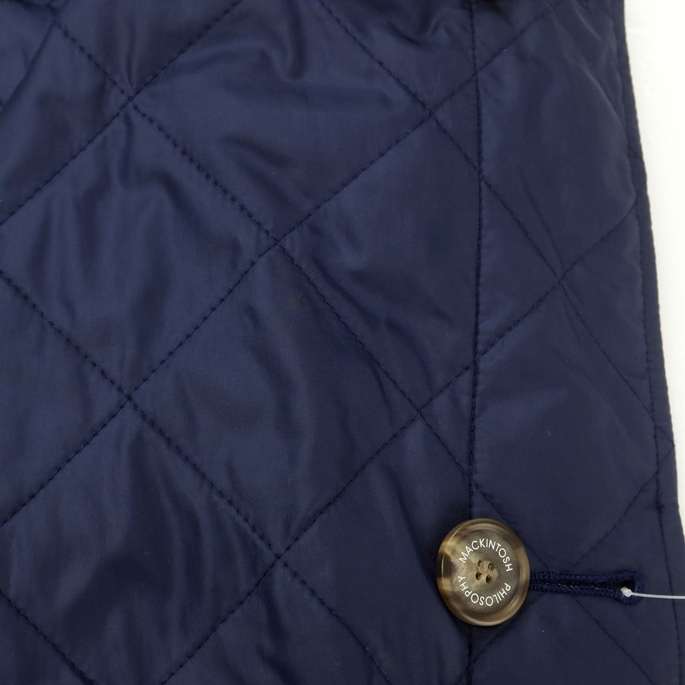 【中古】マッキントッシュフィロソフィー MACKINTOSH PHILOSOPHY ウール 中綿 リバーシブル ステンカラーコート ネイビー【 40 】【 状態ランクC 】【 メンズ 】