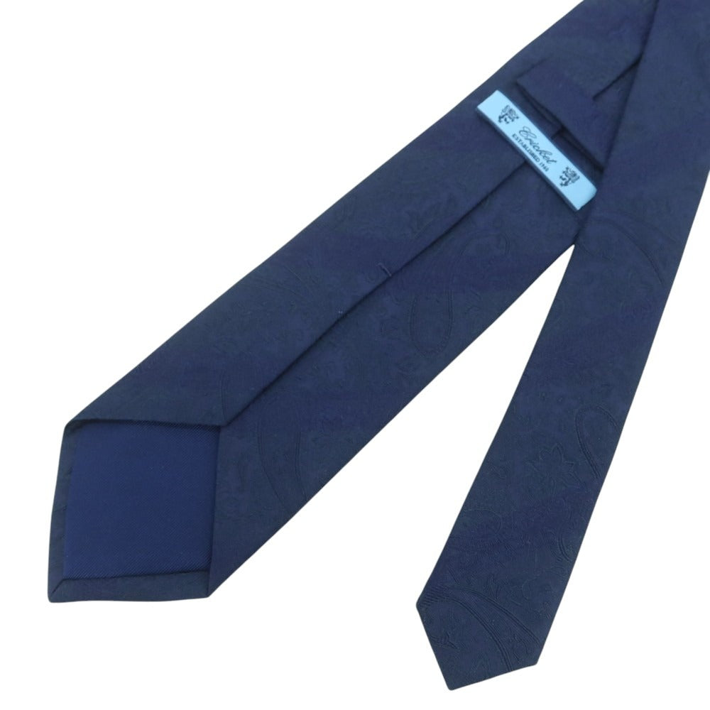 【中古】クリケット CRICKET シルク ペイズリー柄ネクタイ ネイビー【 状態ランクB 】【 メンズ 】