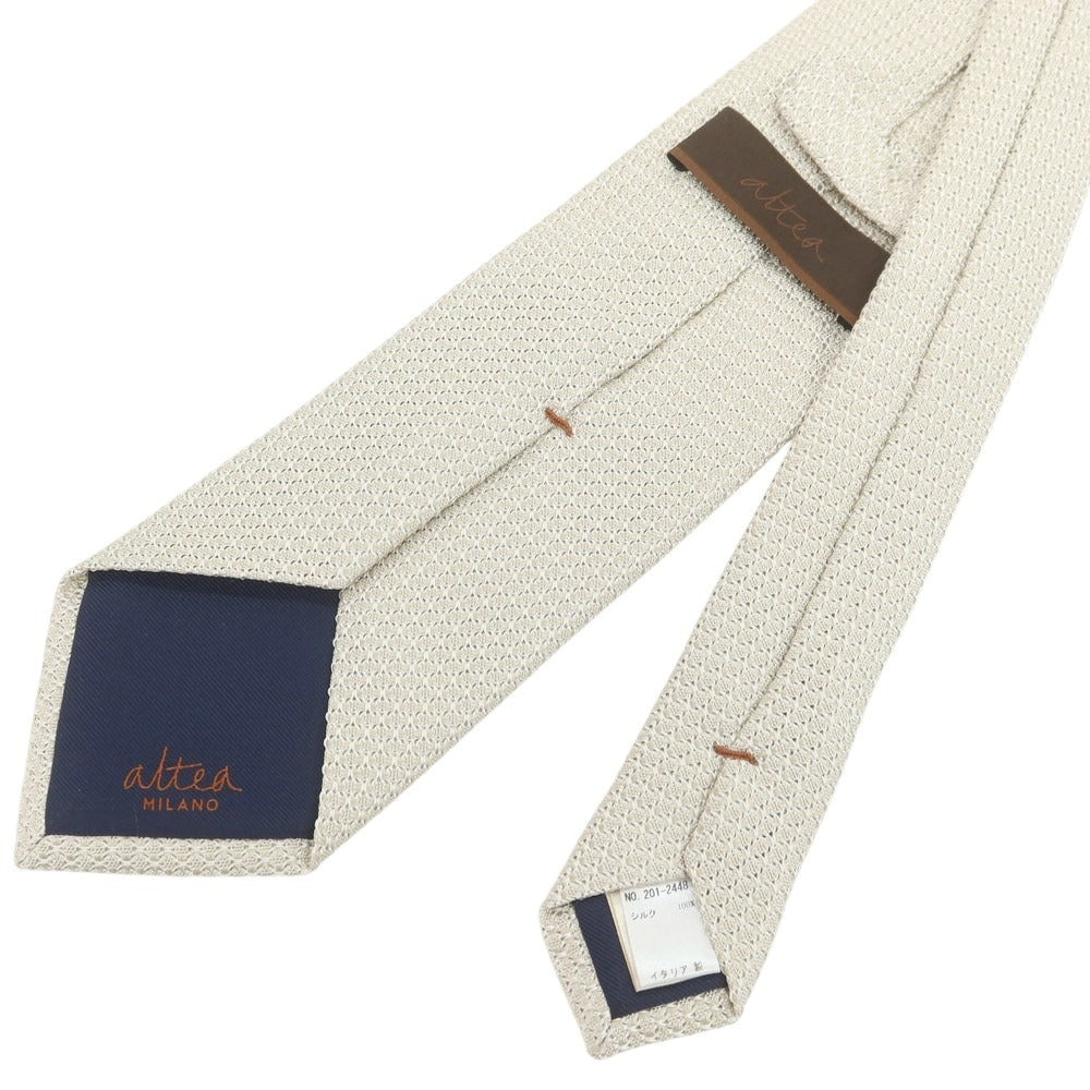 【中古】アルテア Altea シルク 無地ネクタイ ベージュ系【 状態ランクB 】【 メンズ 】