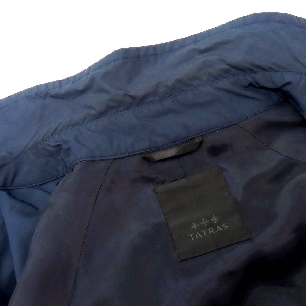 【中古】タトラス TATRAS ナイロンコットン ステンカラーコート ネイビー【 2 】【 状態ランクC 】【 メンズ 】