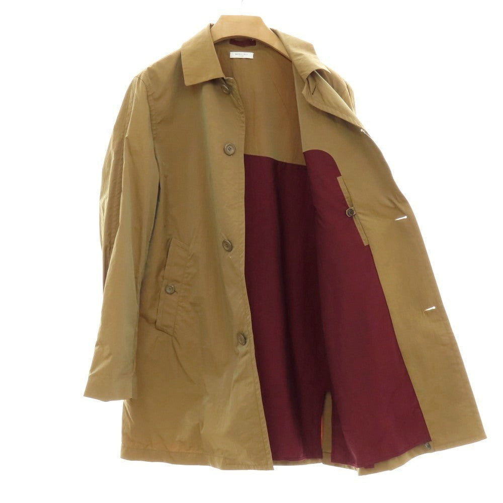 【中古】ボリオリ BOGLIOLI ナイロン ステンカラーコート ベージュカーキ【 48 】【 状態ランクB 】【 メンズ 】