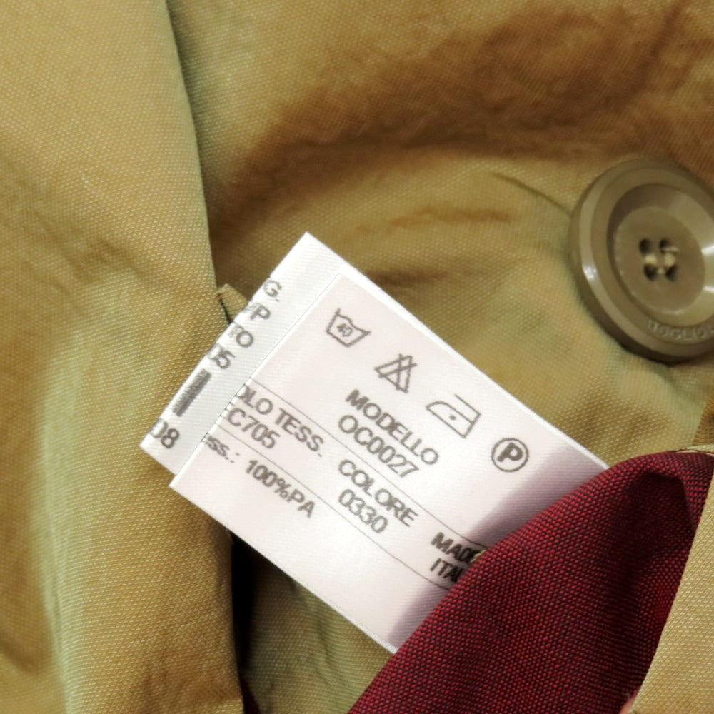 【中古】ボリオリ BOGLIOLI ナイロン ステンカラーコート ベージュカーキ【 48 】【 状態ランクB 】【 メンズ 】