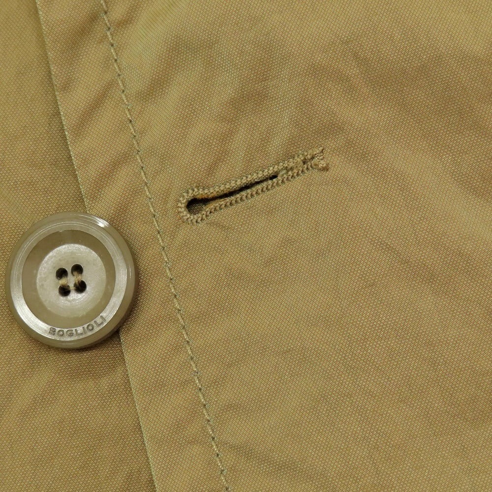 【中古】ボリオリ BOGLIOLI ナイロン ステンカラーコート ベージュカーキ【 48 】【 状態ランクB 】【 メンズ 】