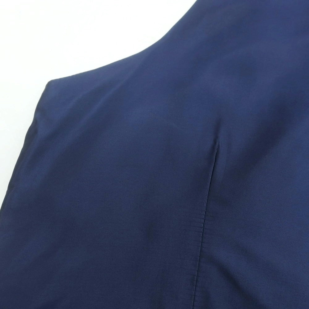 【中古】タリアトーレ TAGLIATORE ウール チェック カジュアル系ジレ ネイビーxブラウン【 46 】【 状態ランクB 】【 メンズ 】