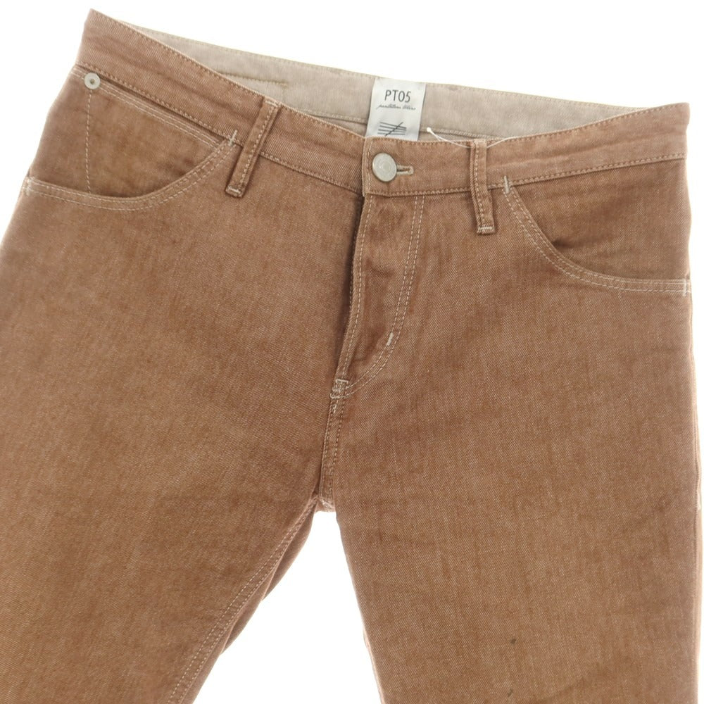 【中古】ピーティーゼロチンクエ PT05 REGGAE ストレッチ コットン カラーデニムパンツ ブラウン【 31 】【 状態ランクC 】【 メンズ 】