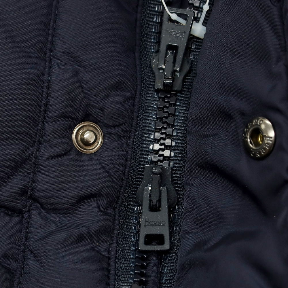 【中古】ヘルノ Herno ナイロン ダウンジャケット ネイビー【 44 】【 状態ランクB 】【 メンズ 】