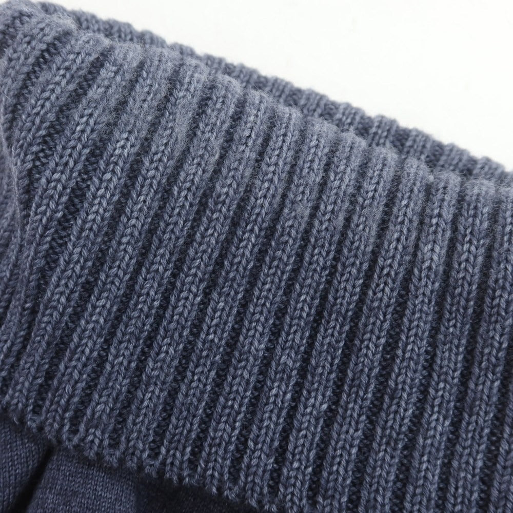 【中古】クルチアーニ CRUCIANI ハイゲージウール タートルネックニット ネイビー【 48 】【 状態ランクC 】【 メンズ 】