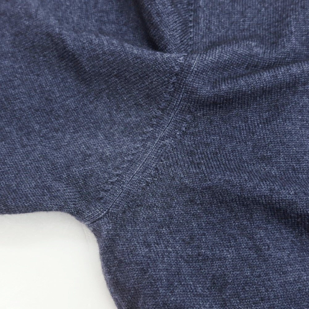 【中古】クルチアーニ CRUCIANI ハイゲージウール タートルネックニット ネイビー【 48 】【 状態ランクC 】【 メンズ 】