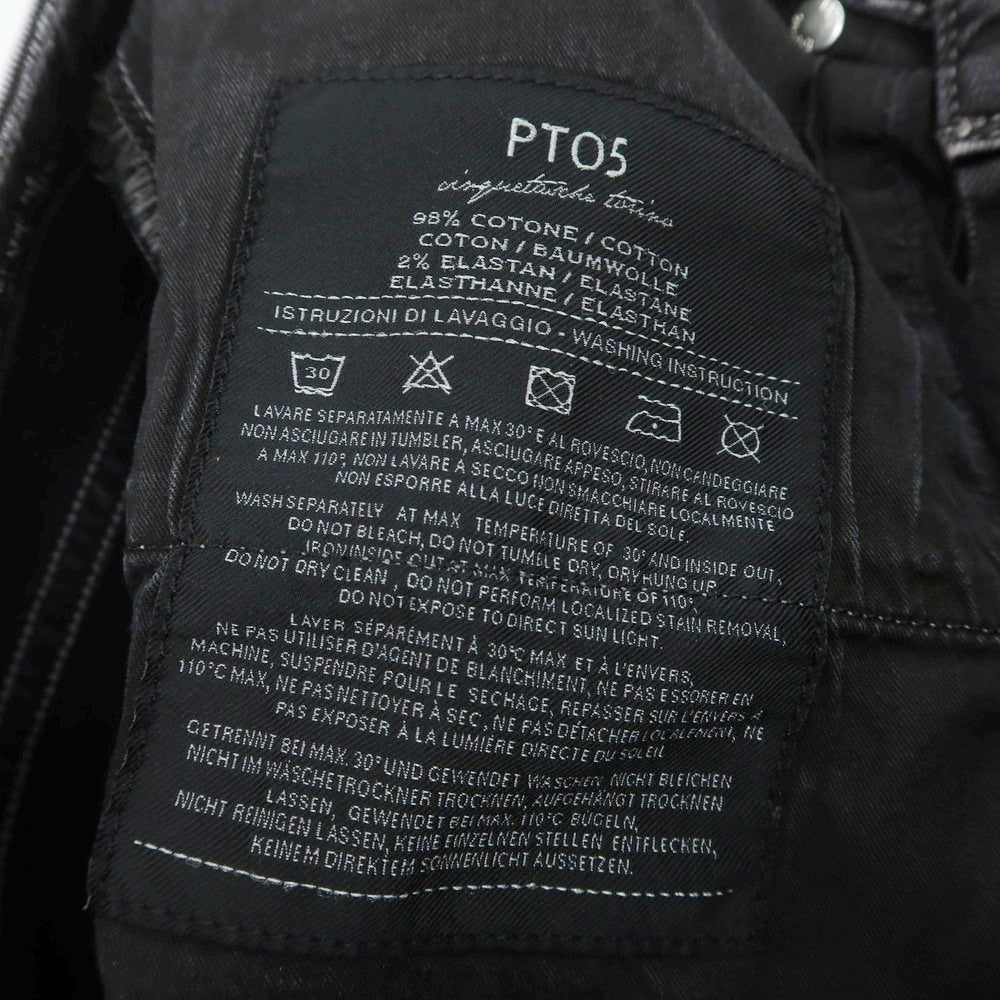 【中古】ピーティーゼロチンクエ PT05 BLACK LABEL ストレッチコットン系 ジーンズ デニムパンツ ブラック【 31 】【 状態ランクC 】【 メンズ 】