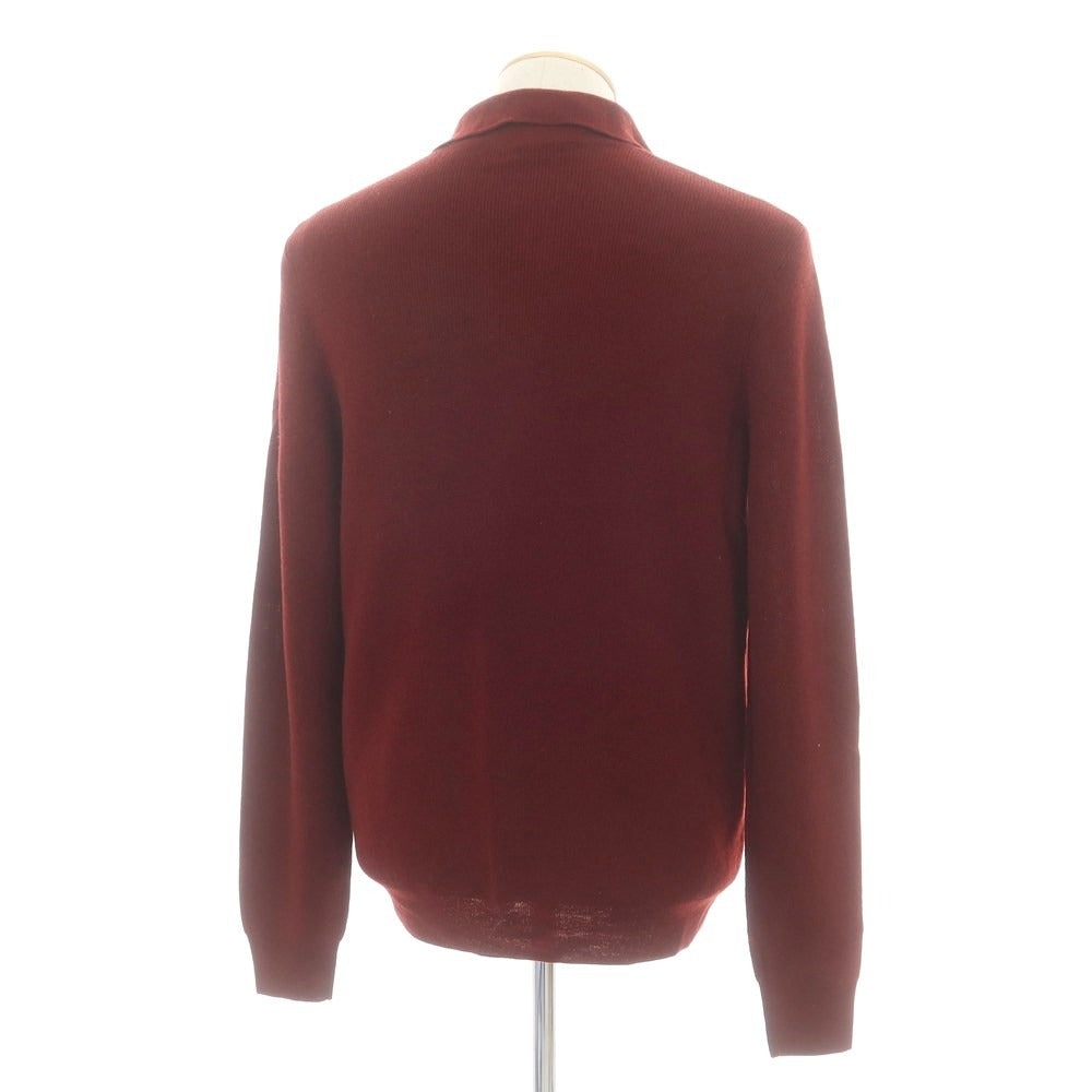 【中古】ドリスヴァンノッテン DRIES VAN NOTEN ハイゲージウール ポロニット マルーン【 M 】【 状態ランクA 】【 メンズ 】