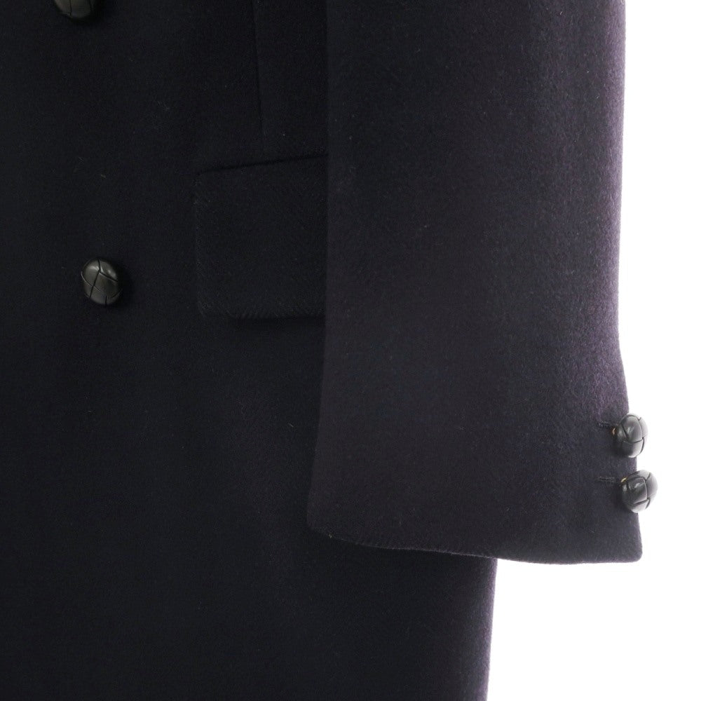 【中古】チェスターバリー Chester Barrie ウール ダブルブレストコート サヴィルロウ ネイビー【サイズ表記なし(M位)】【 状態ランクC 】【 メンズ 】