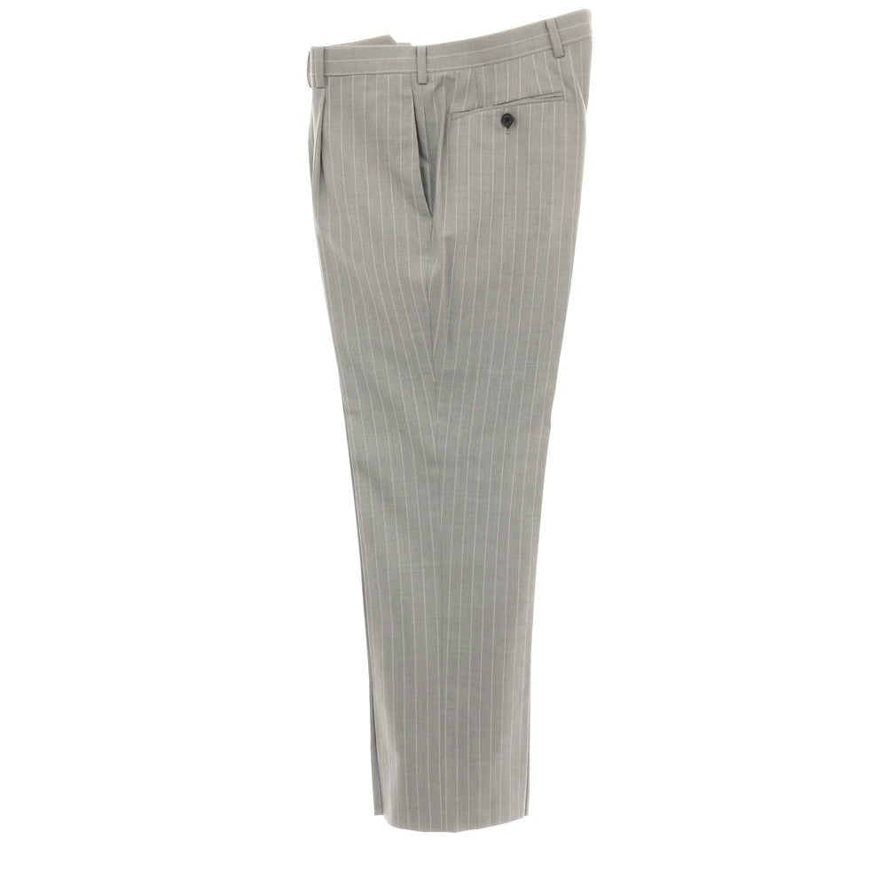 【中古】チェスターバリー Chester Barrie ウール ストライプ 2つボタンスーツ ライトグレー【サイズD7-36】【 状態ランクB 】【 メンズ 】