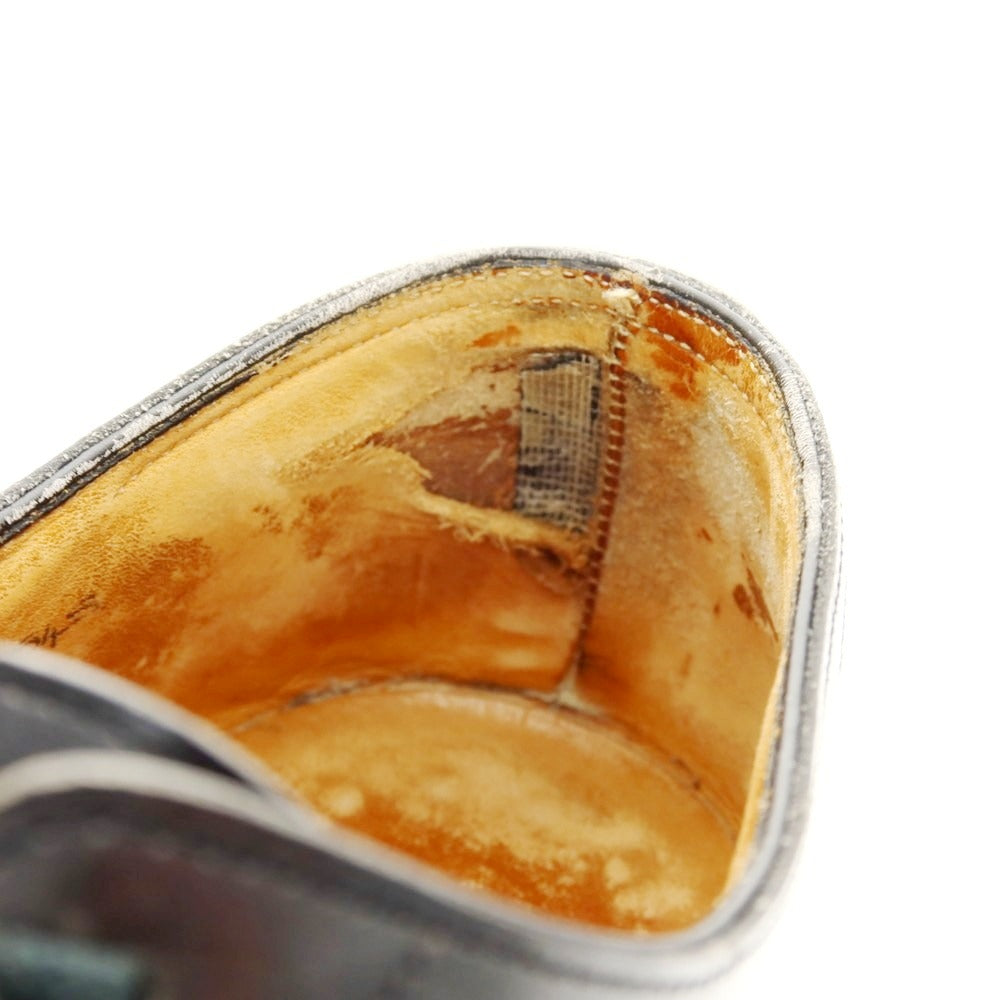 【中古】ジョンロブ John Lobb BORDER エプロンダービー ドレスシューズ ブラック【 71/2E 】【 状態ランクD 】【 メンズ 】