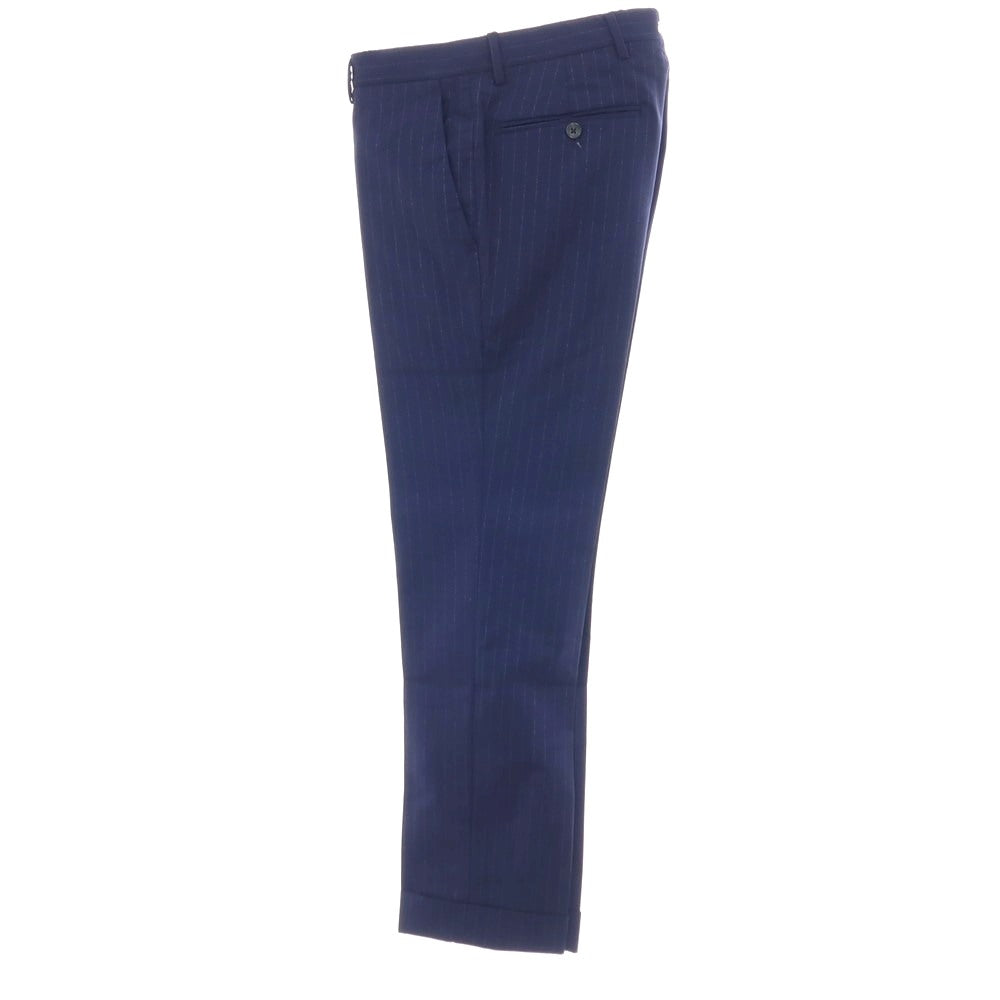 【中古】タリアトーレ TAGLIATORE Brilla per il gusto別注 ウール ストライプ 2つボタンスーツ ネイビーブルー【サイズ44】【 状態ランクB 】【 メンズ 】