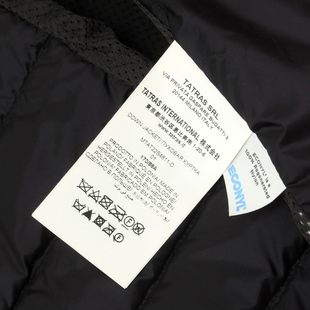 【中古】タトラス TATRAS ナイロンコットン ダウンジャケット ブラック【 1 】【 状態ランクB 】【 メンズ 】