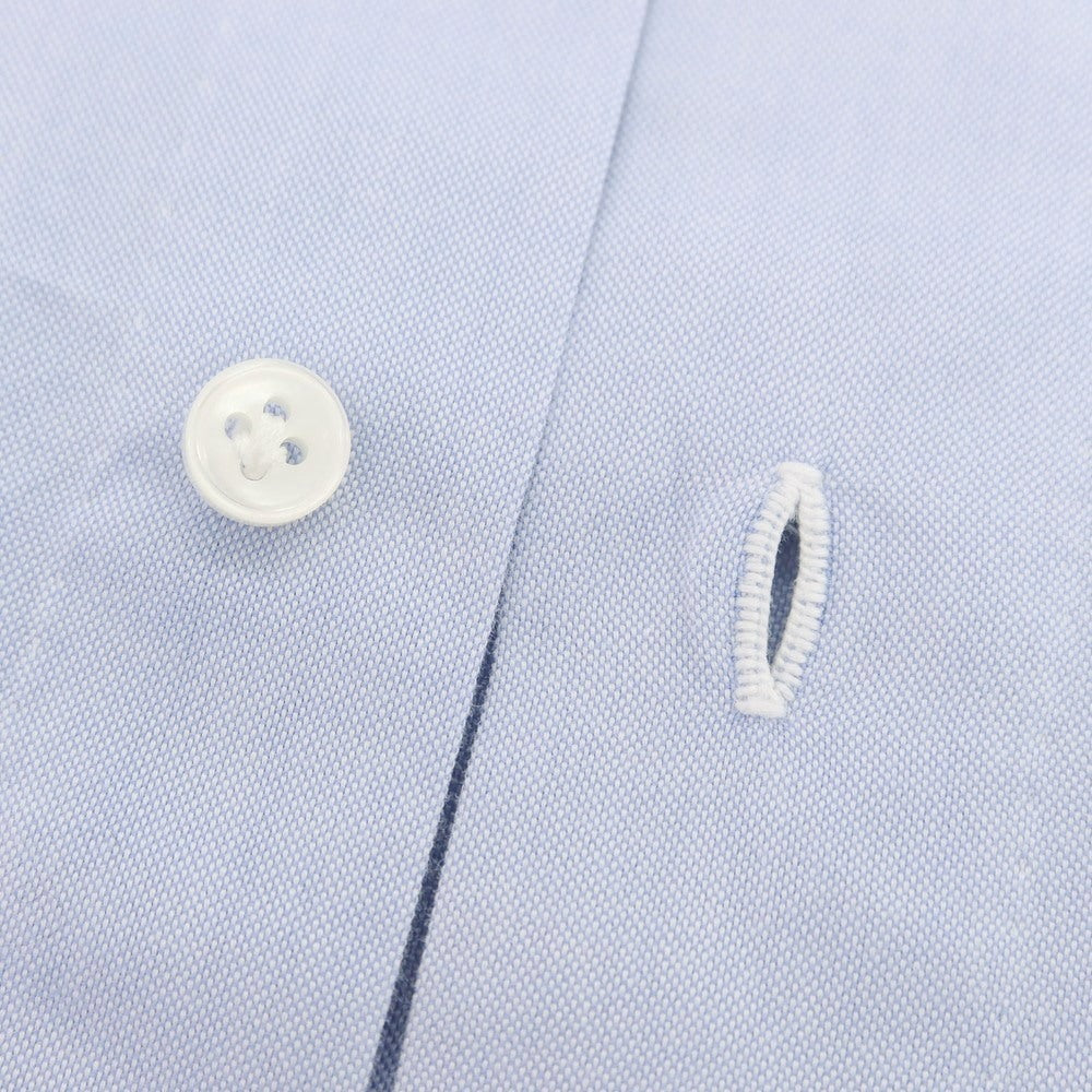 【中古】ルイジ ボレッリ Luigi Borrelli コットン ホリゾンタルカラー ドレスシャツ ライトブルー【 38 】【 状態ランクB 】【 メンズ 】