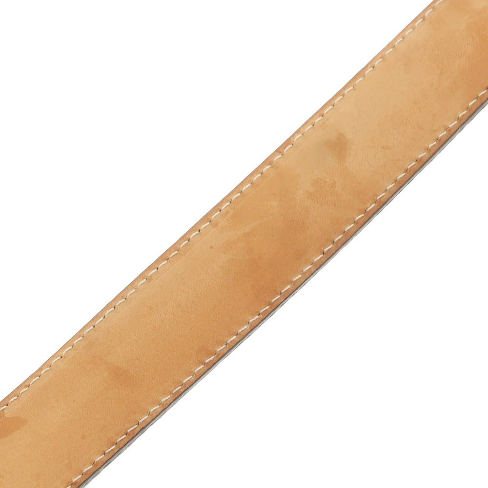 【中古】サドラーズ Saddlers クロコ型押しレザー ベルト ブラック【 80 】【 状態ランクC 】【 メンズ 】