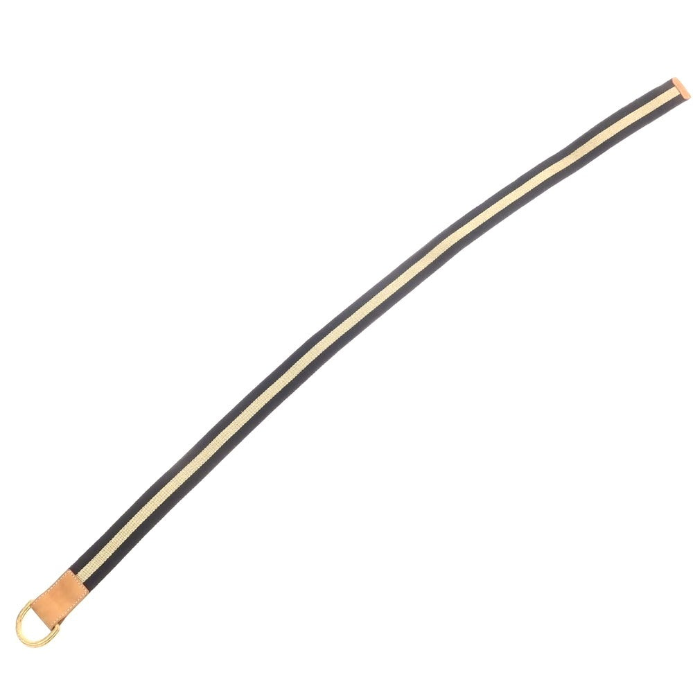 【中古】アンボワーズ AMBOISE ダブルリング リボンベルト ダークネイビーxゴールド【 85 】【 状態ランクB 】【 メンズ 】