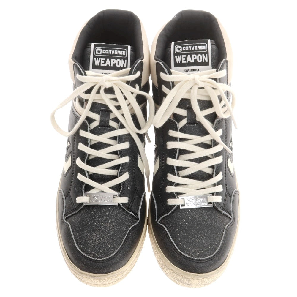 【中古】ダイリク DAIRIKU × CONVERSE Weapon Hi スニーカー ブラック【 27cm 】【 状態ランクA 】【 メンズ 】